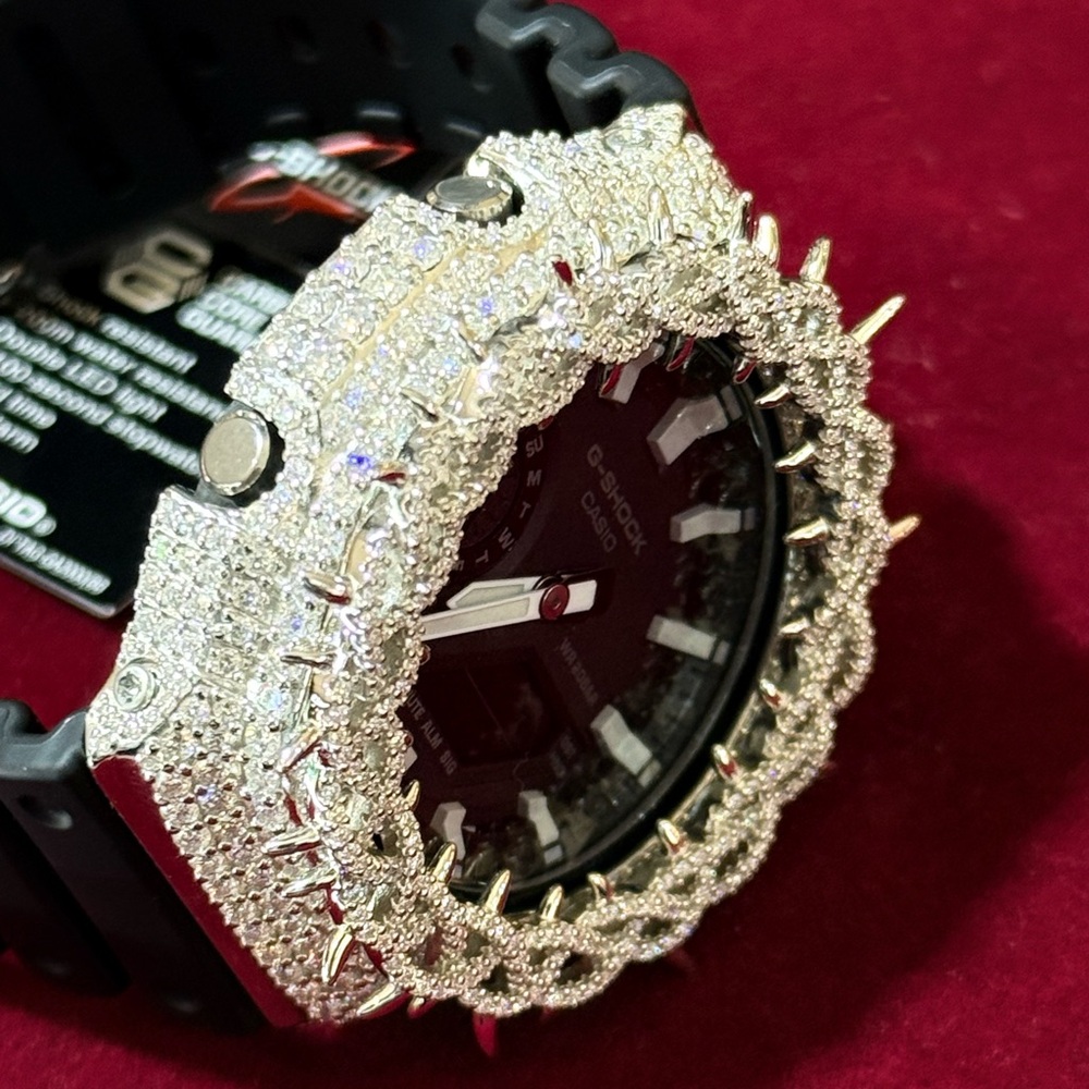 Casio G-Shock Iced Out Moissanite Case View 4